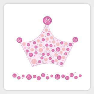 Crown with pink princess Sticker